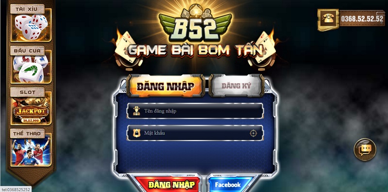 Đăng nhập vào cổng game B52 Club để nạp và rút tiền nhanh chóng