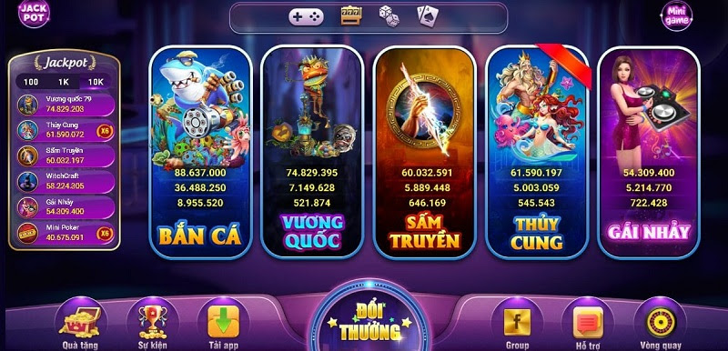 Những slot game nổ hũ đặc sắc chỉ có tại cổng game Zonvip