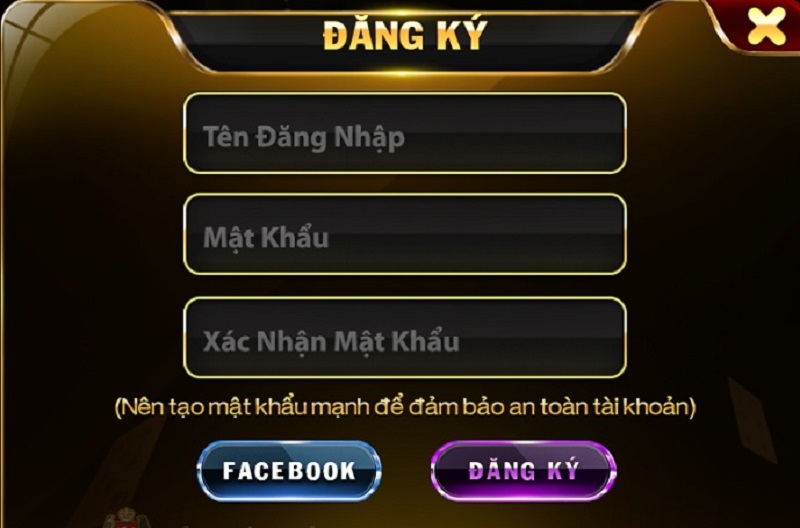 Tạo tài khoản đơn giản cho riêng mình tại cổng game Trùm Hũ