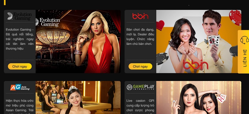 Các game bài casino trực tuyến tại 888 Bet