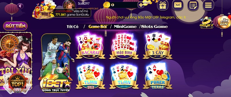 Chuyên mục game bài đổi thưởng trực tuyến