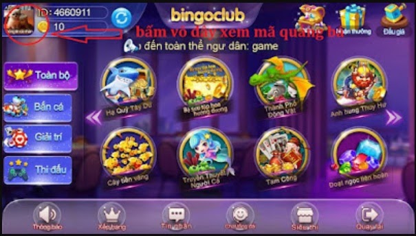 Hướng dẫn nhận Giftcode BinGo Club 