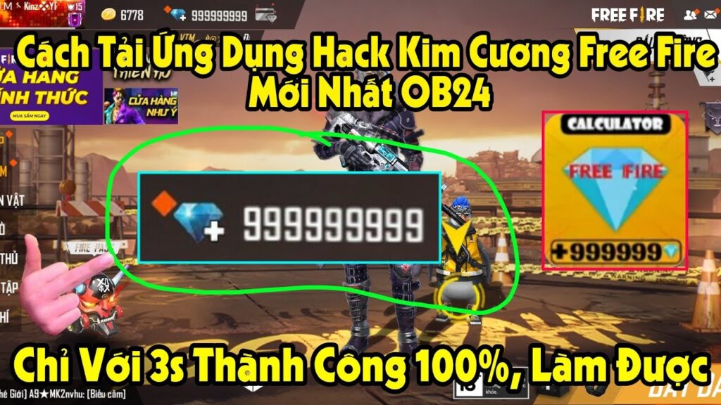 hack kim cuong free fire